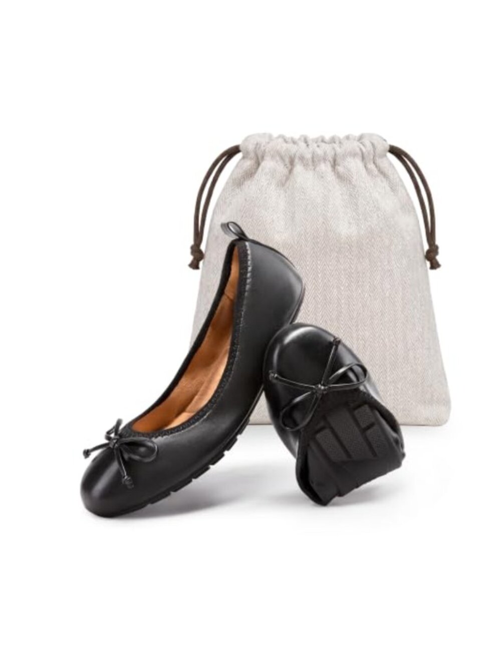 Foldable Ballet Flats Slip-On Portable Travel Shoes